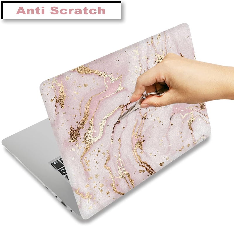 ARTSO 15.6 inch Laptop Skin Sticker Decal, Fit 13.3" 14" 15" 15.4" 15.6" Laptop Notebook Vinyl Reusable Art Case Protector Personalized, One Size, Need Cut to fit Size, Pink Marble - Image 2